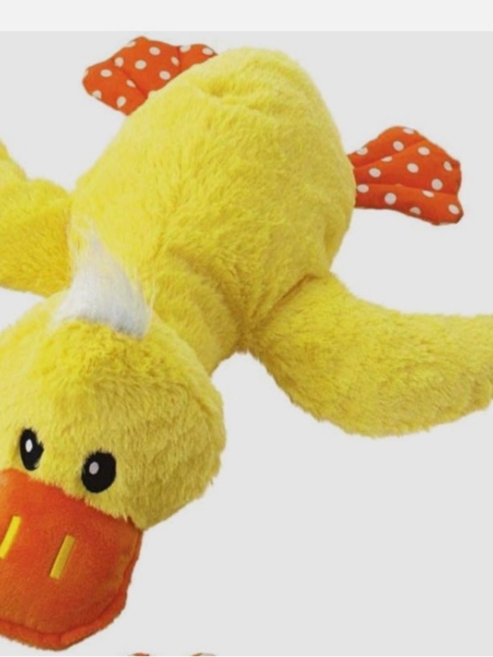 Kong Yellow & Orange Plush Duck Dog Toy